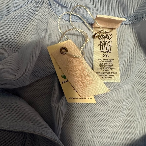 We Are HAH BLUE Body Glove Stretch-mesh Bodysuit, Size XS (v) - Picture 9 of 11